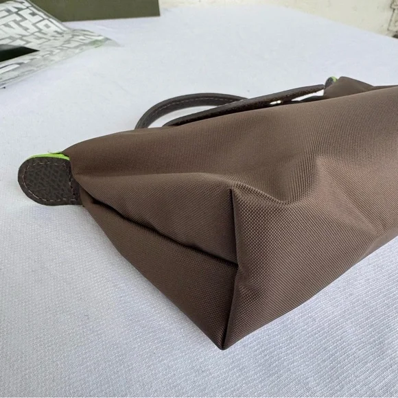 NWOT LONGCHAMP Le Pliage Green Pouch with Handle - Picture 11 of 16